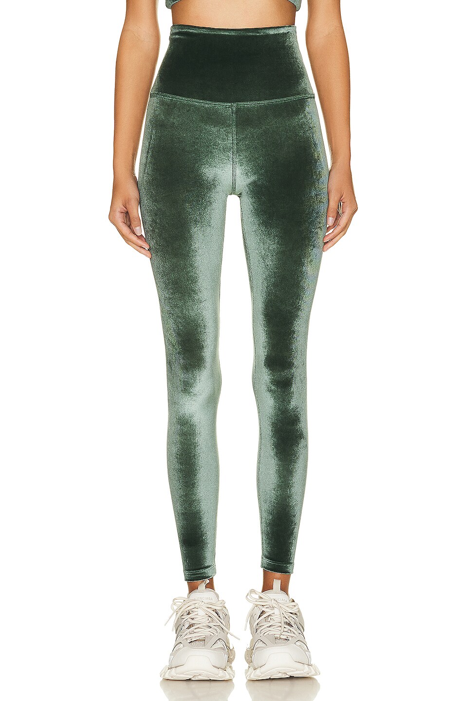 Image 1 of Beyond Yoga High Waisted Midi Legging in Forest Green