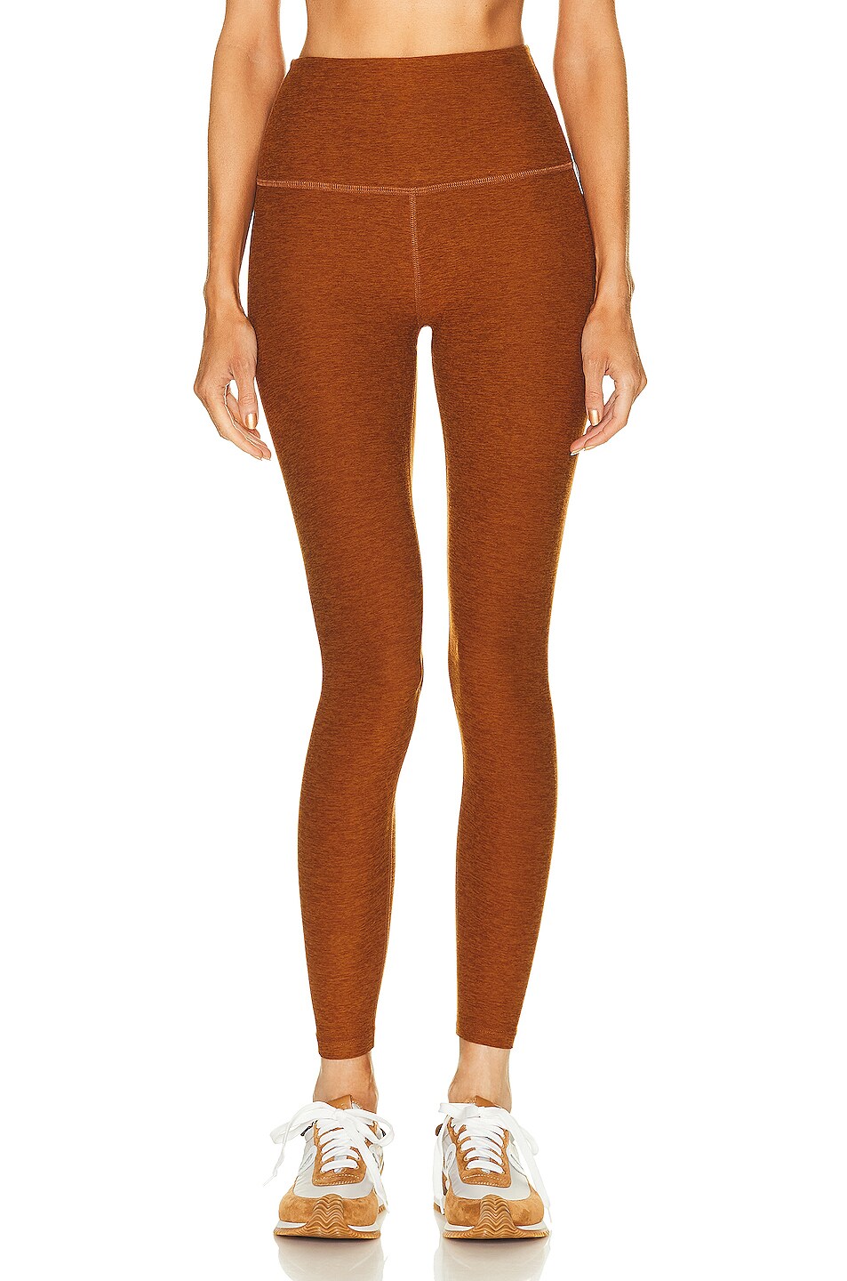 Image 1 of Beyond Yoga Spacedye Caught In The Midi High Waisted Legging in Clove Brown Heather