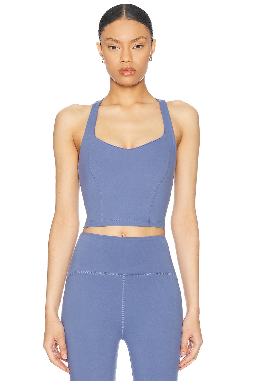 Image 1 of Beyond Yoga Powerbeyond Intensity Racerback Cropped Tank Top in Hazy Peri