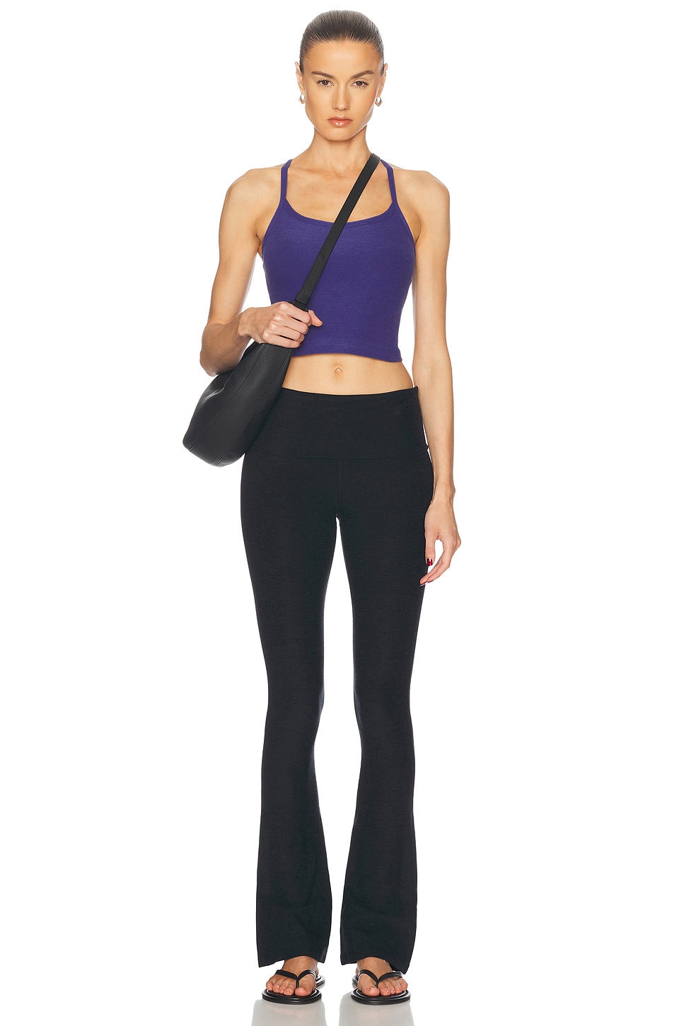 Spacedye Slim Racerback Cropped Tank Top - Thumbnail 4