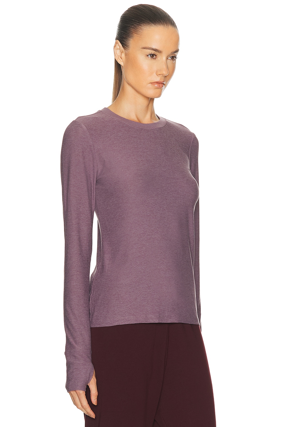 Beyond Yoga Featherweight Long Sleeve Top In Pattern