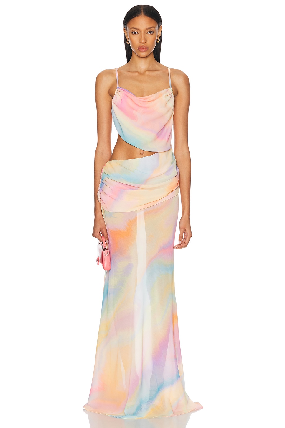 Image 1 of Bananhot Alfia Dress in Pink Lagoon