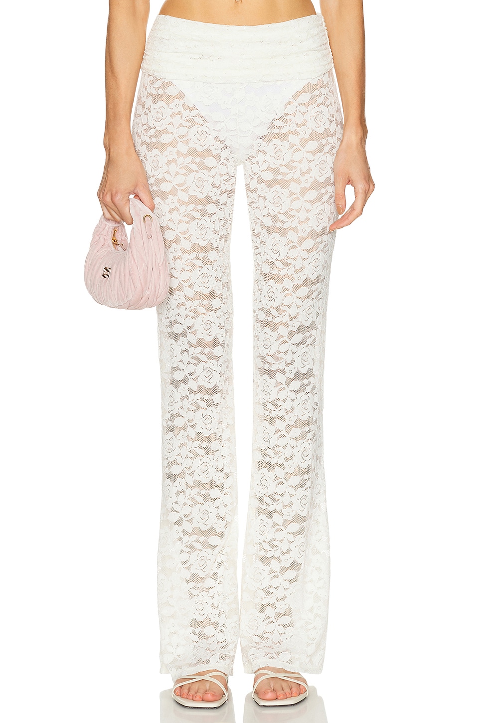 Image 1 of Bananhot Nana Pant in Cream Lace