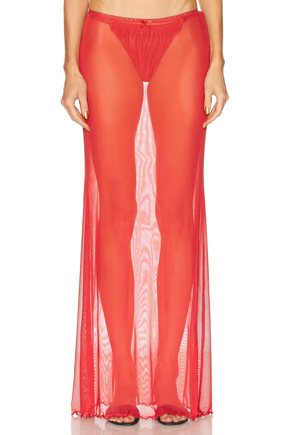 Image 1 of Bananhot Solay Skirt in Crimson