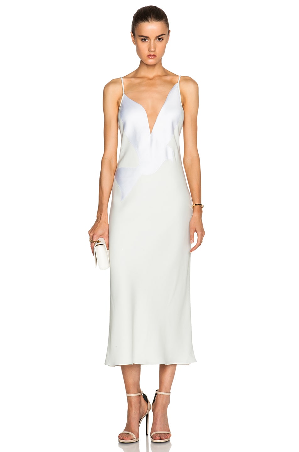 Image 1 of bianca spender Skylark Slip Dress in White