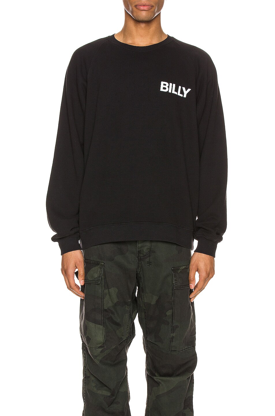 Image 1 of Billy Cloud Crewneck Sweatshirt w/ Billy Logo in Black