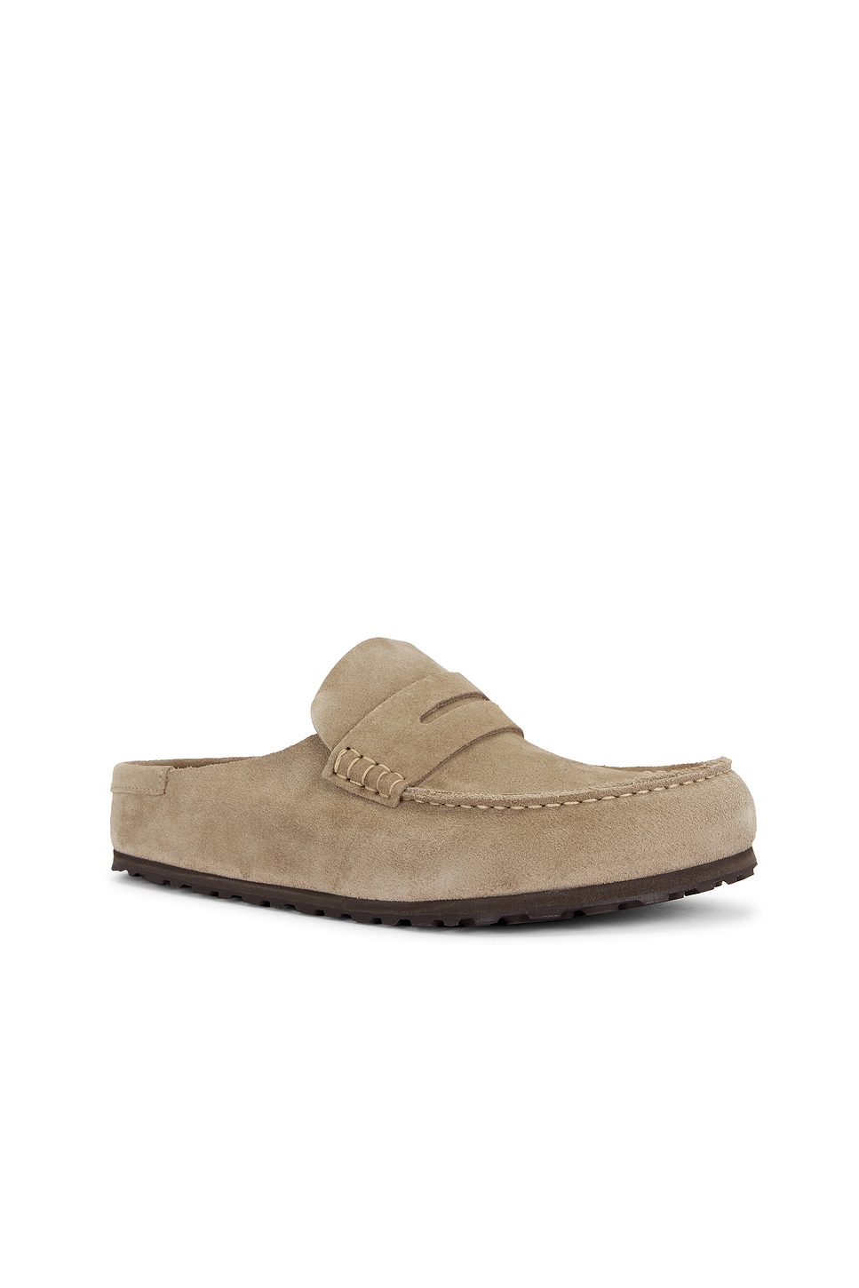 Birkenstock Naples Wrapped Bold Grip Loafer In Brown