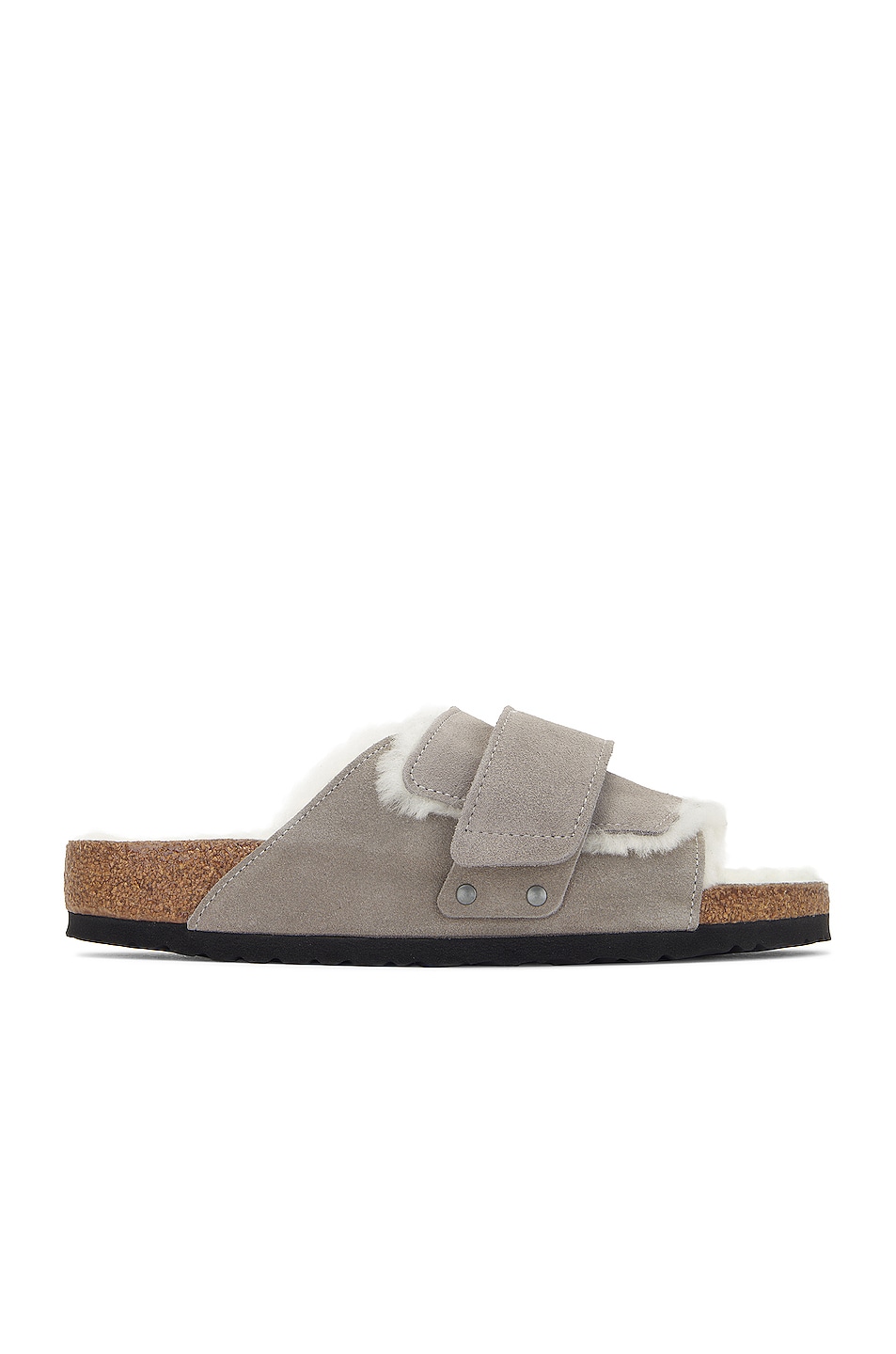 Image 1 of BIRKENSTOCK Kyoto Shearling in Stone Coin & Natural