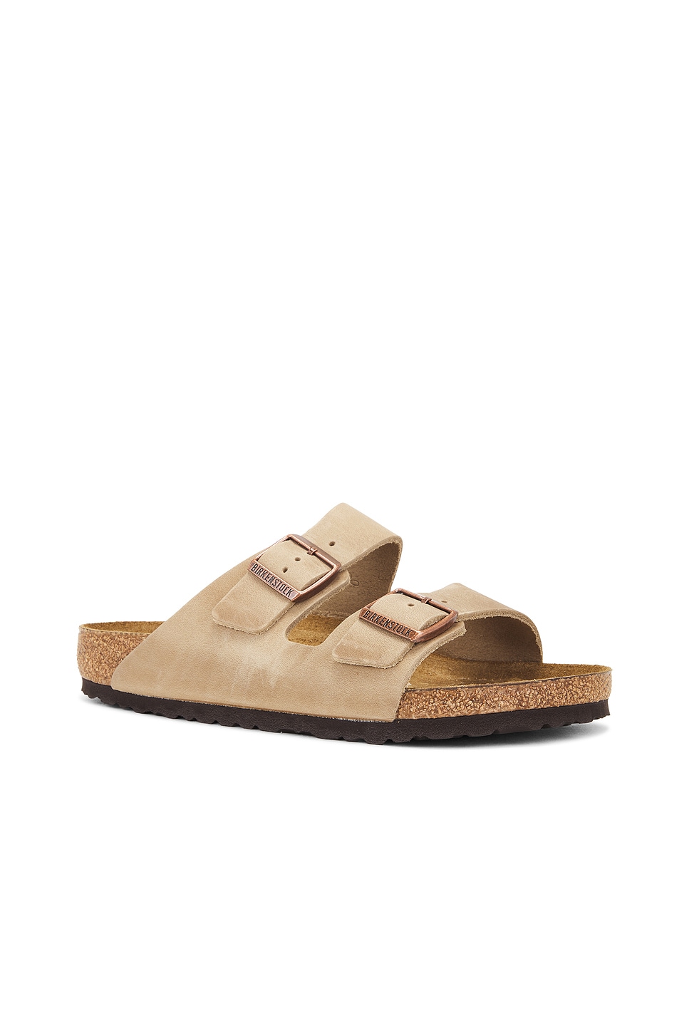 Shop Birkenstock Arizona Sandal In Tobacco Brown