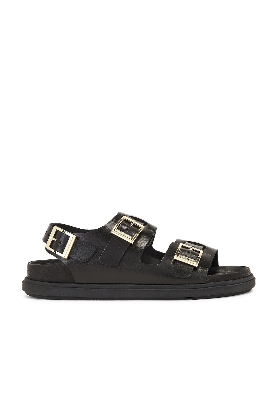 Image 1 of BIRKENSTOCK Cannes High Shine Exquisite Sandal in Black