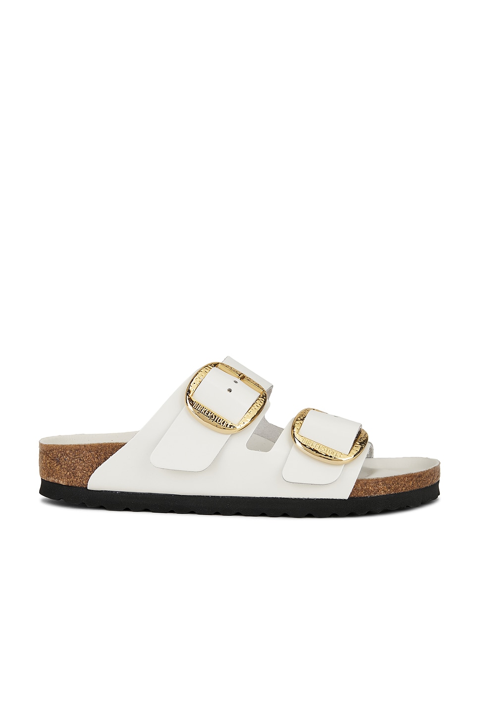 Image 1 of BIRKENSTOCK Arizona Hammered Big Buckle Sandal in Antique White