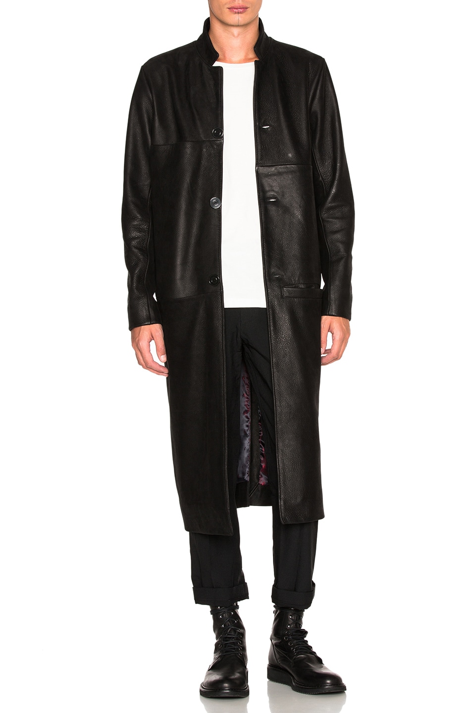 Image 1 of Blackfist Leather Trench in BLACK LEATHER