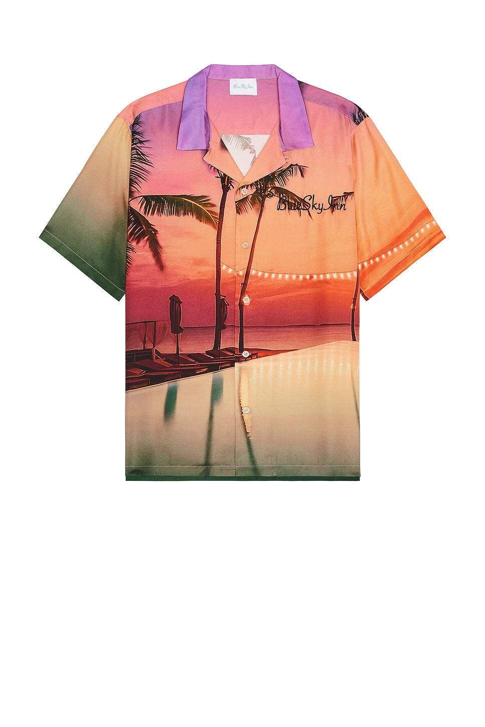 Image 1 of Blue Sky Inn Pool Party Shirt in Orange