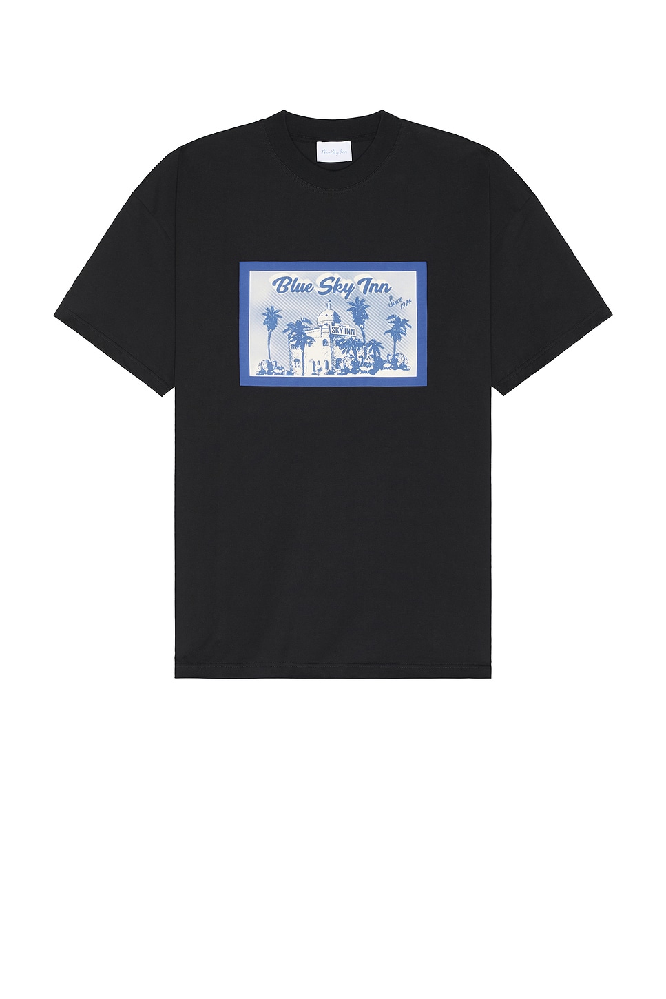 Shop Blue Sky Inn Postcard Logo T-shirt In Black