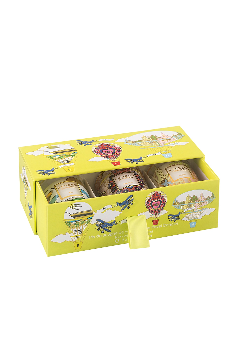 Baobab Collection Rio-mexico-miami Travel Candle Trio In N,a