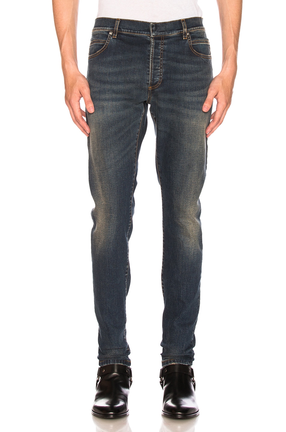 Image 1 of BALMAIN 6 Pocket Jeans in Blue