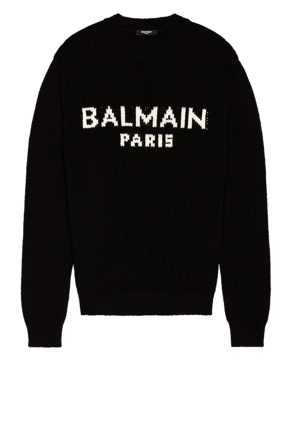 Image 1 of BALMAIN Merinos Pullover in Noir & Blanc