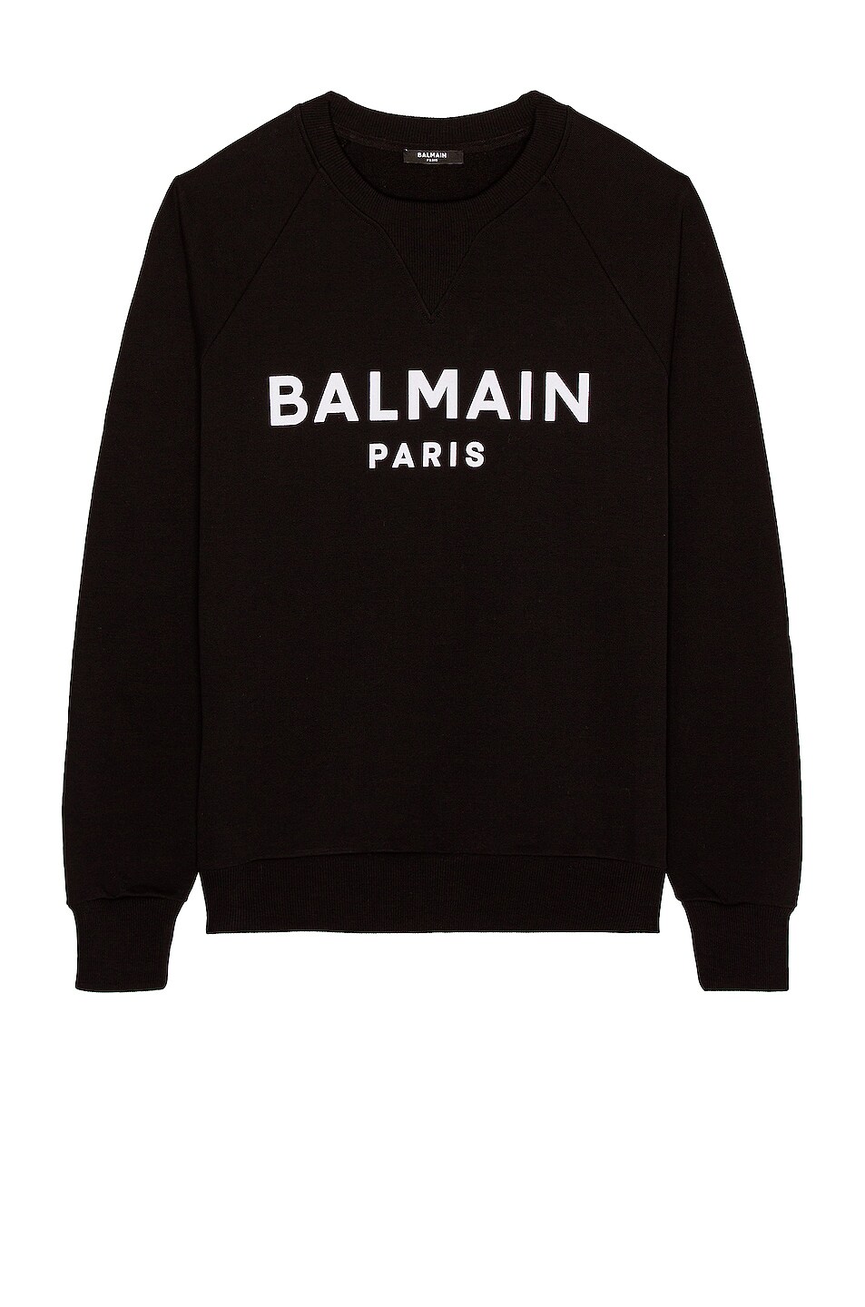 Image 1 of BALMAIN Balmain Flock Sweatshirt in Noir & Blanc