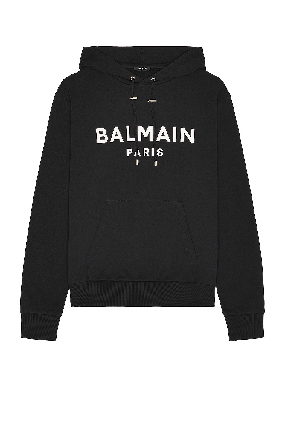 Image 1 of BALMAIN Balmain Printed Hoodie in Noir & Blanc