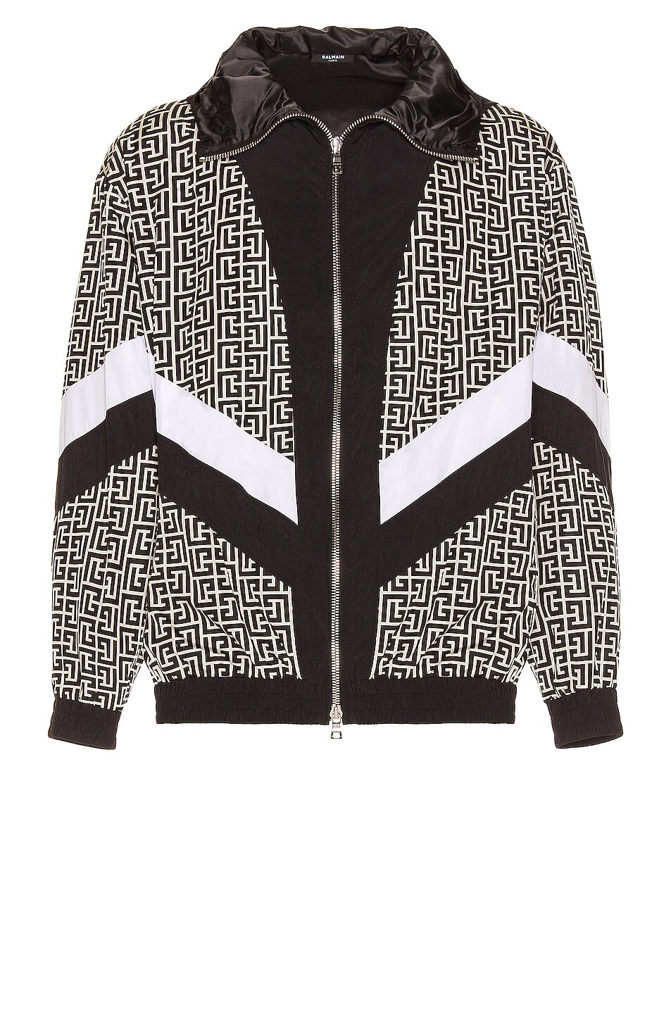 Image 1 of BALMAIN Hooded Multicuts Nylon Jacket in Multi