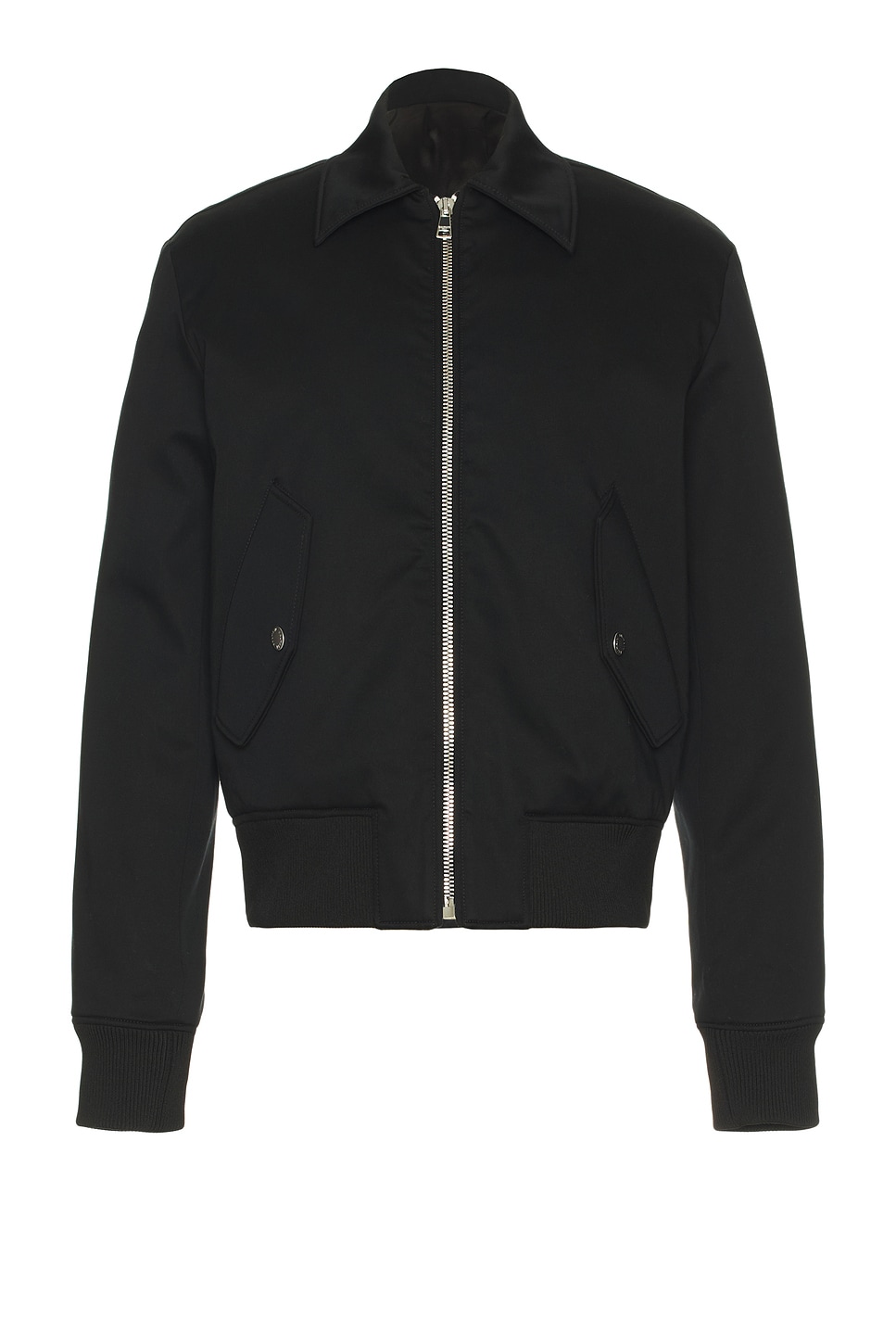 Vintage Soft Cotton Bomber in Black