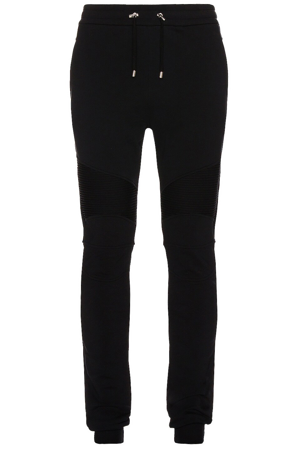 Image 1 of BALMAIN Flack Ribbed Sweatpants in Noir & Blanc