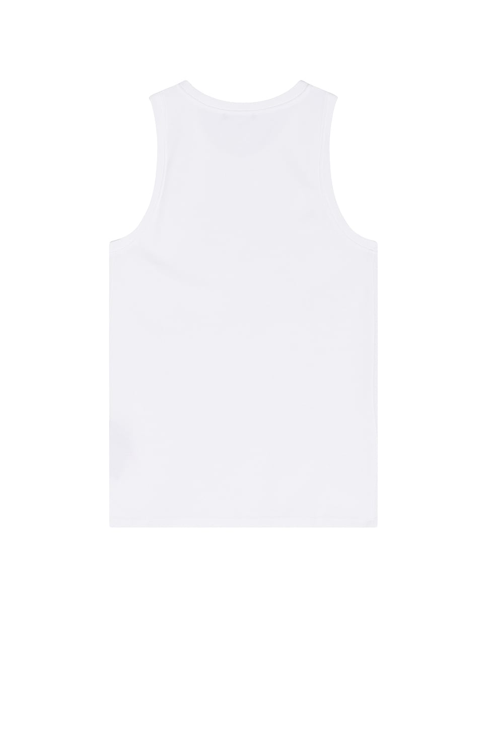 Balmain Logo-embroidered Tank Top In White & Black