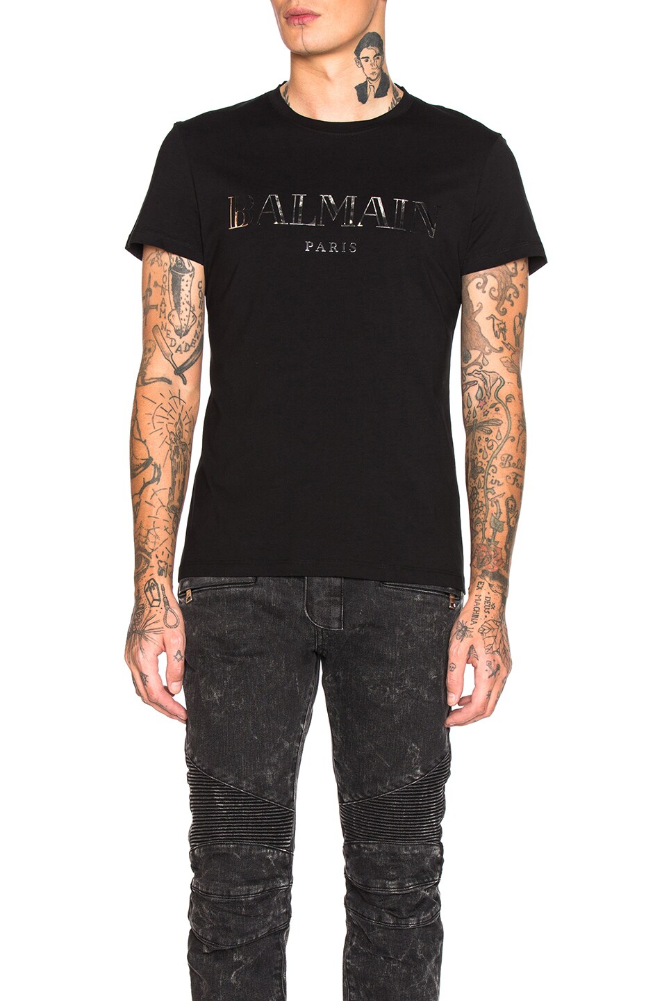 Image 1 of BALMAIN Balmain Paris T-Shirt in Noir