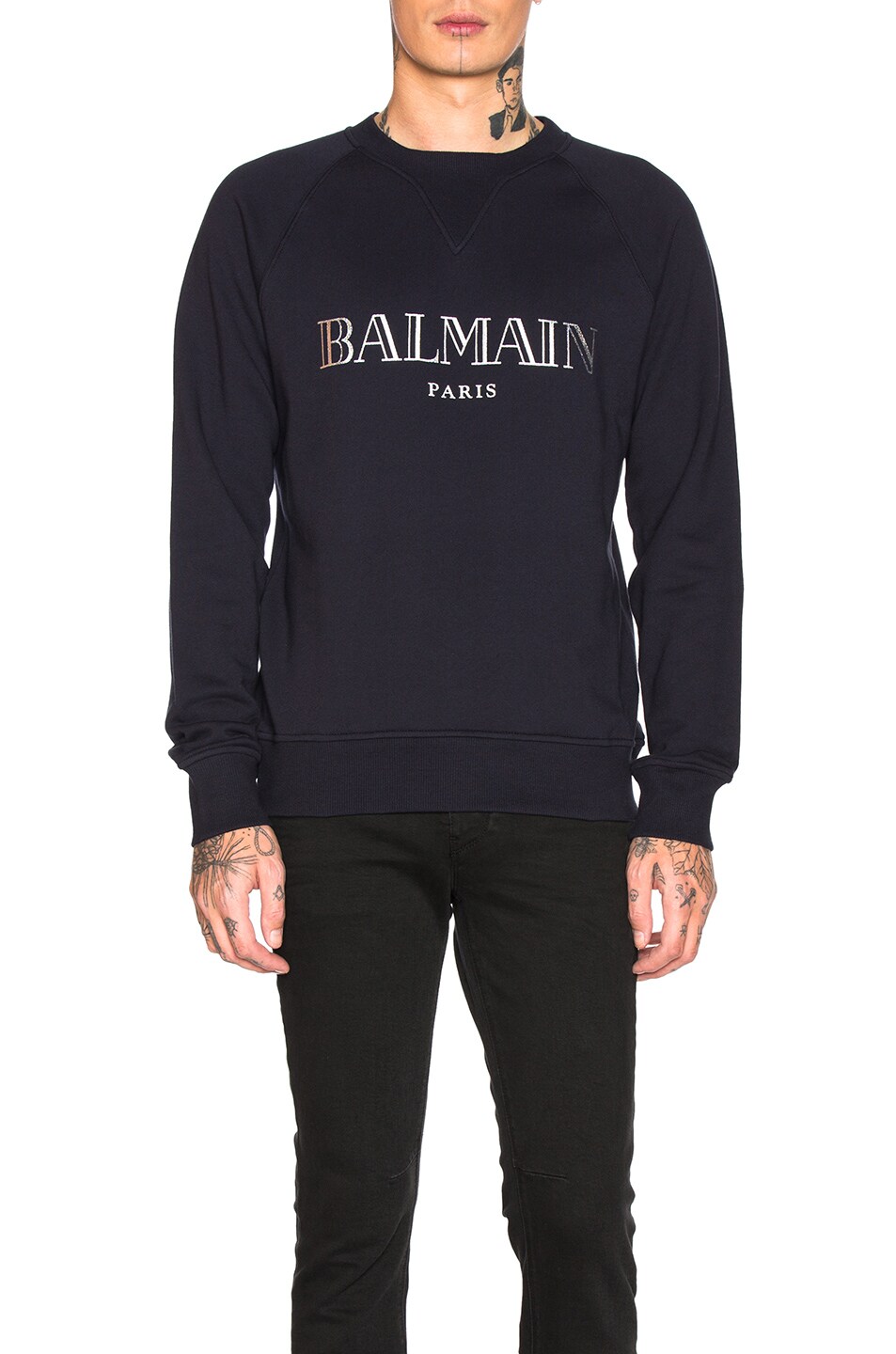 Image 1 of BALMAIN Balmain Paris Sweatshirt in Marine