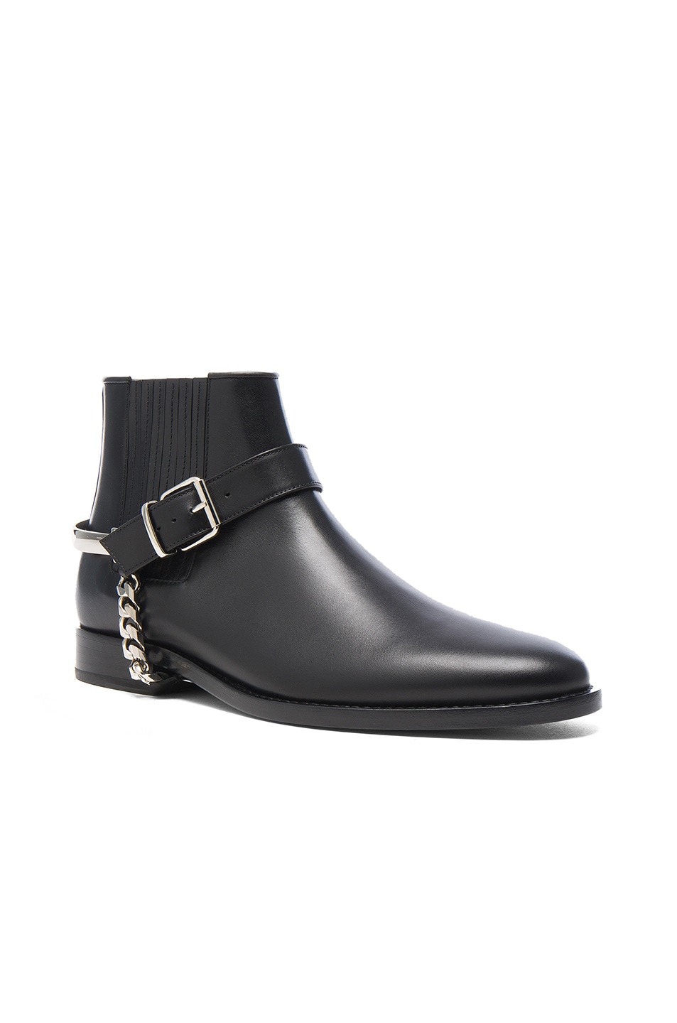 Image 1 of BALMAIN Leather Boots in Black
