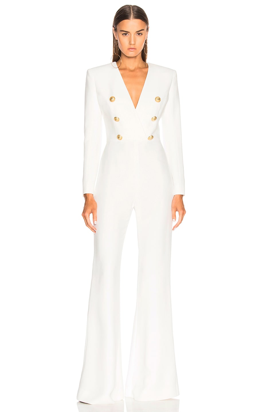 Image 1 of BALMAIN Double Breasted Jumpsuit in White