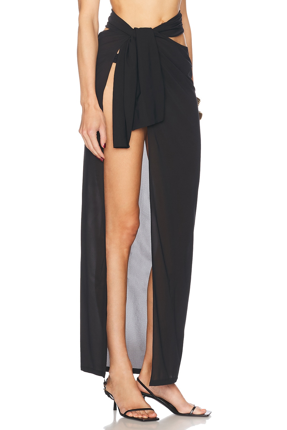 Balmain Draped Cover Up Long Pareo