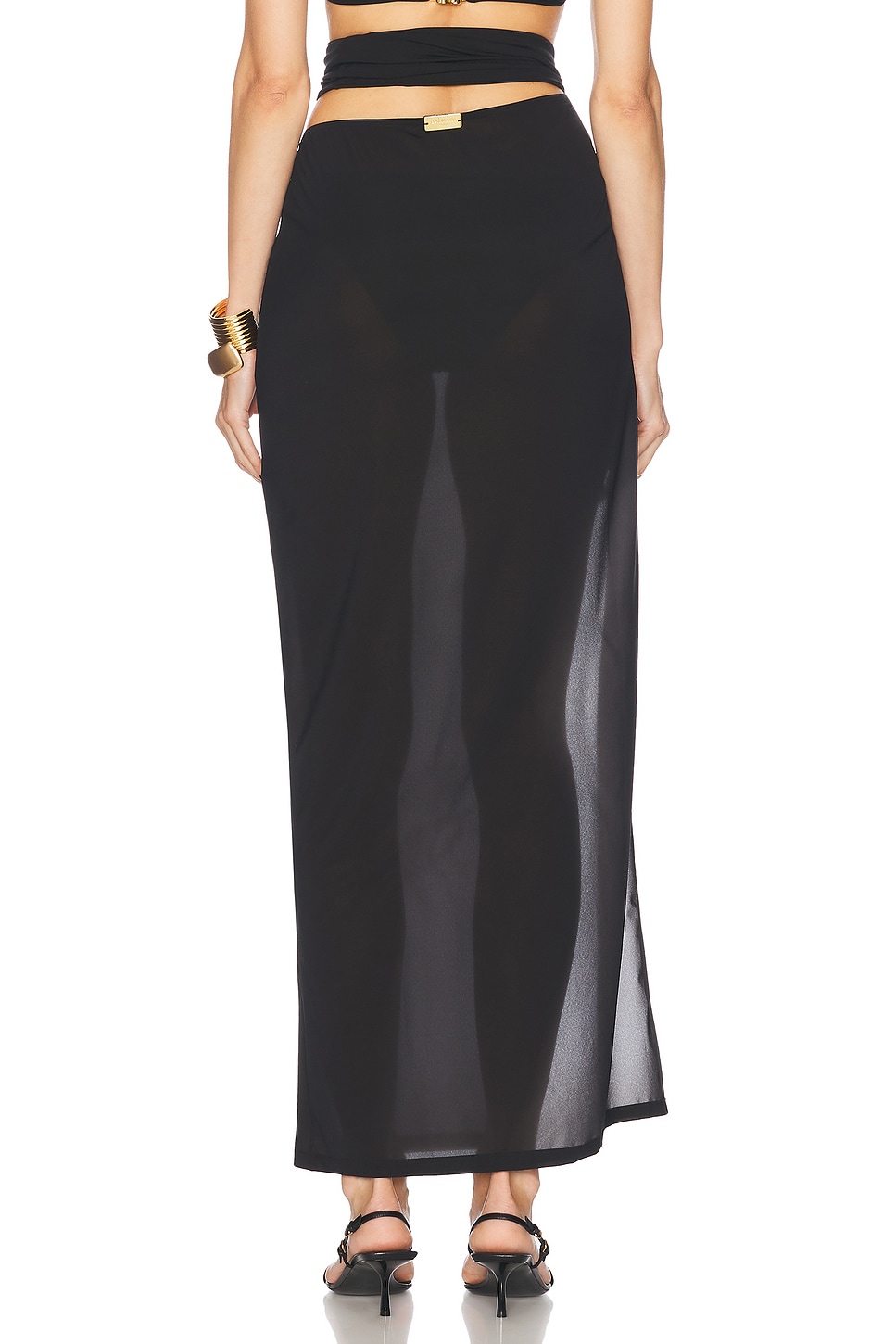 Balmain Draped Cover Up Long Pareo