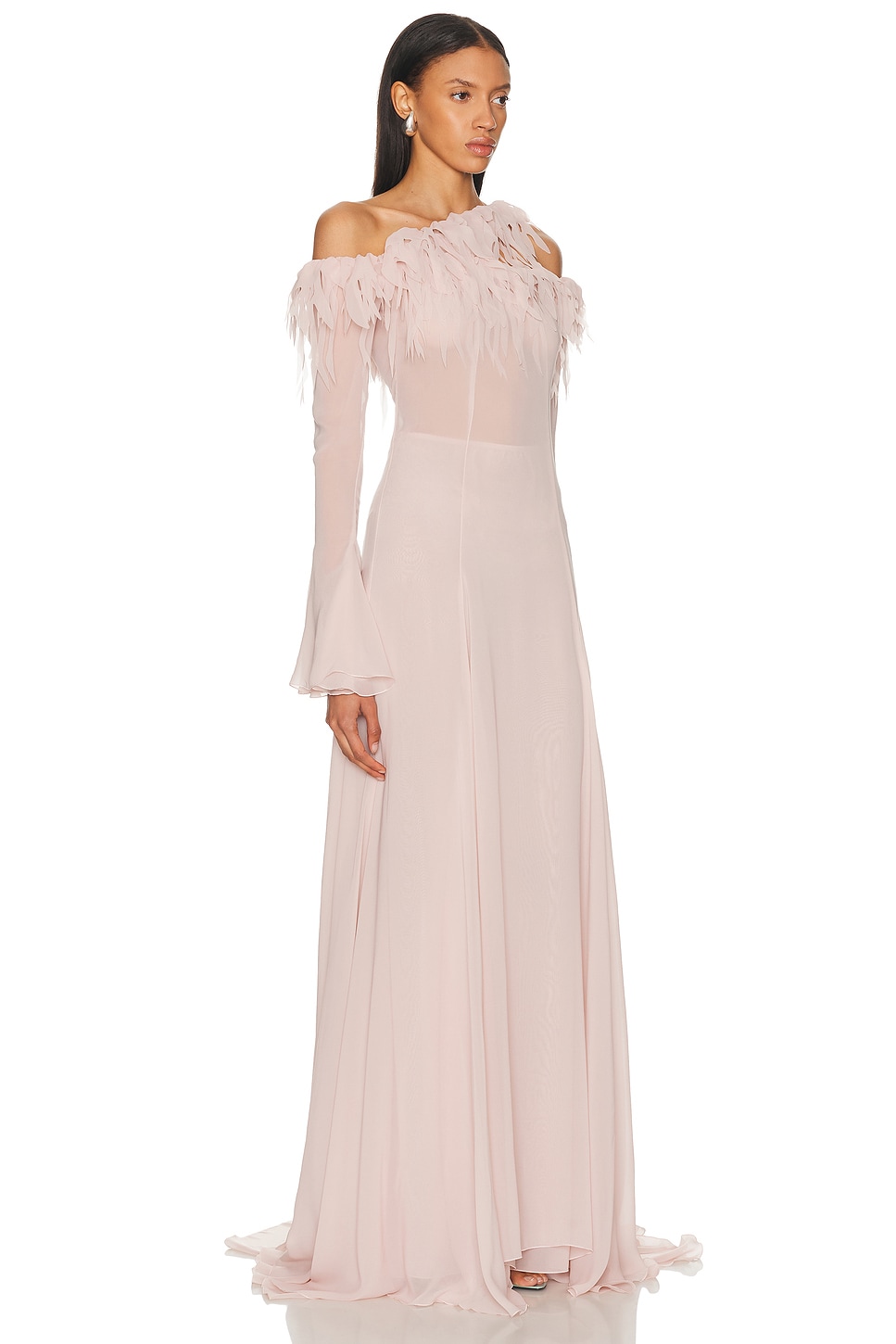 Blumarine Sheer Long Dress