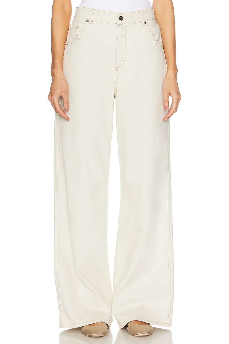 Image 1 of Blumarine Wide Leg in Ice Blue