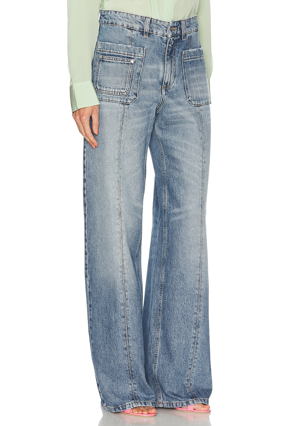 Blumarine Jeans Mit Geradem Bein In Dusk Blue
