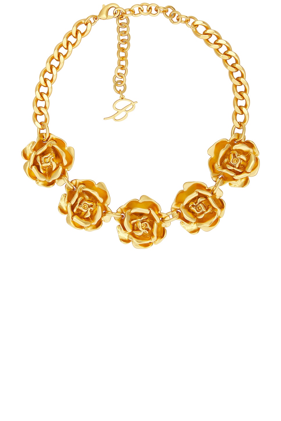 Image 1 of Blumarine Rose Choker in Oro Satinato