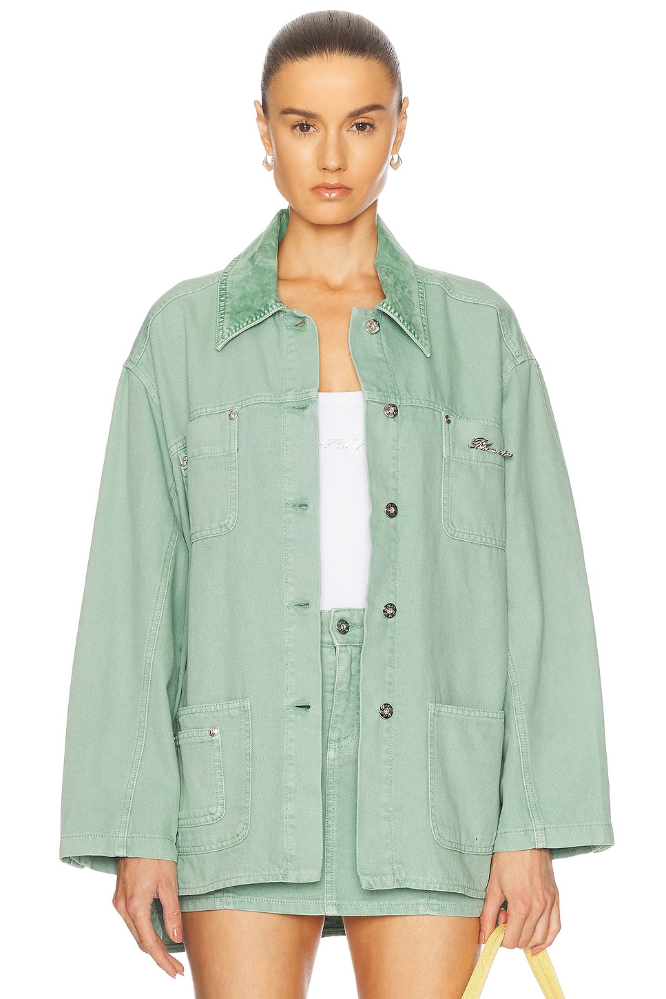 Denim Jacket in Sage