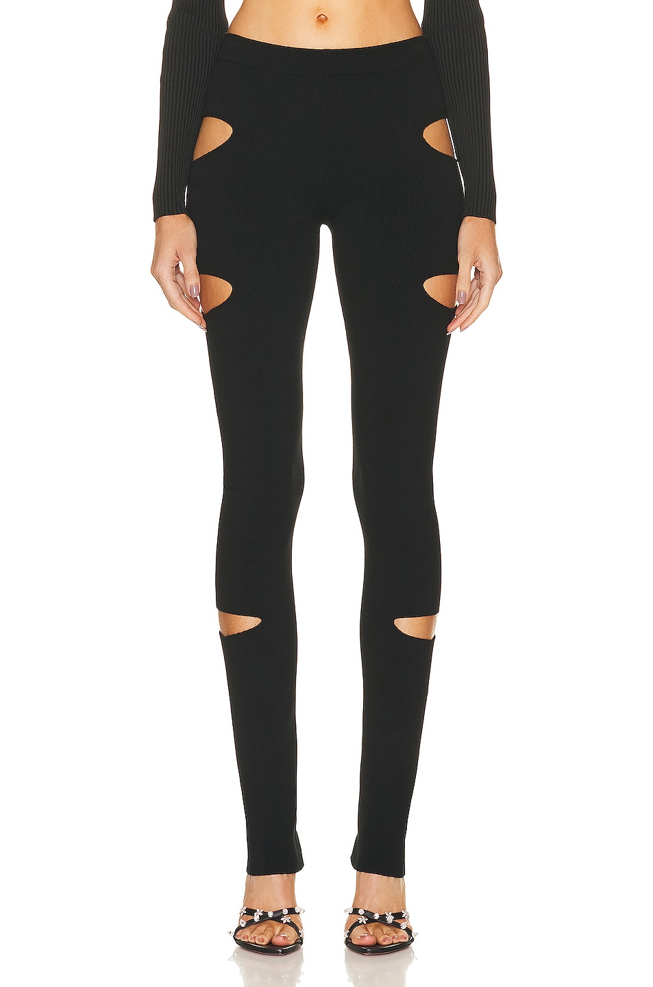 Image 1 of Blumarine Knitted Pant in Nero