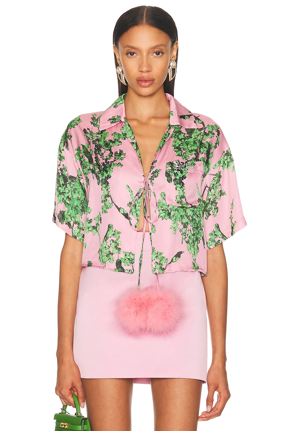 Short Sleeve Blouse in Pink
