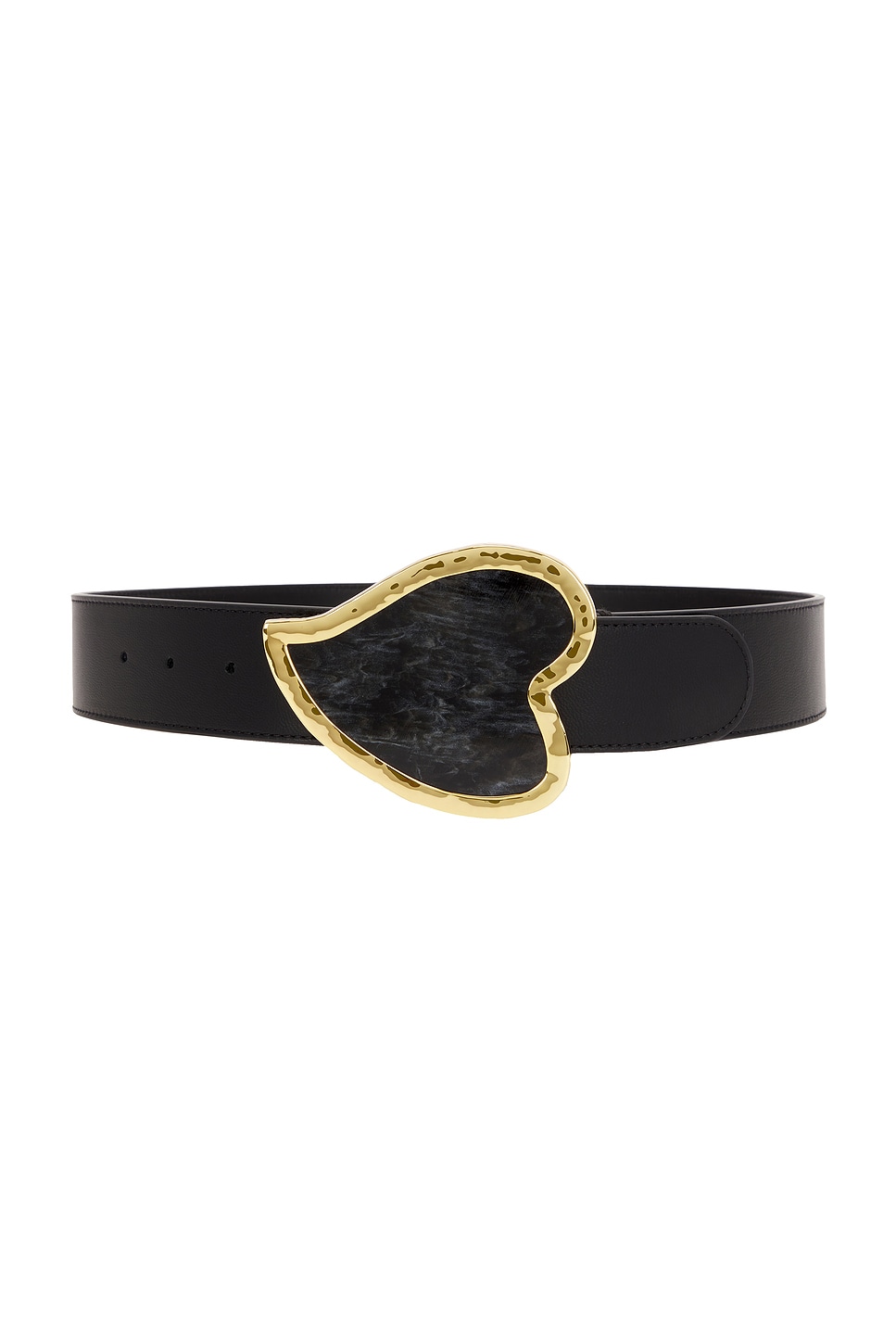 Marble Heart Belt in Black