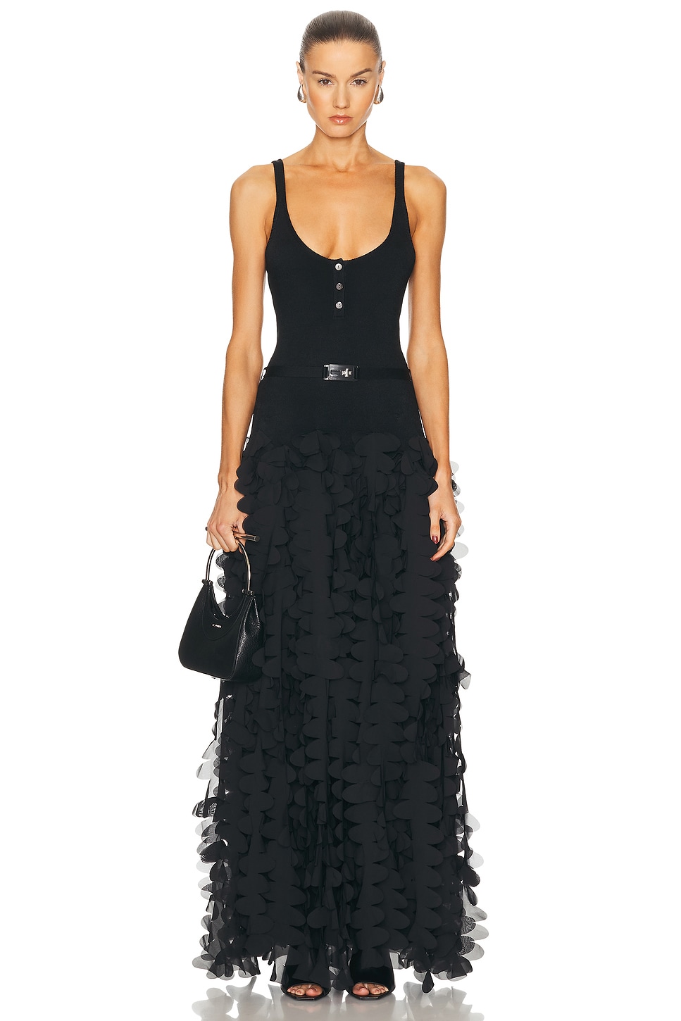 Image 1 of Brandon Maxwell The Devyn Dress in Black