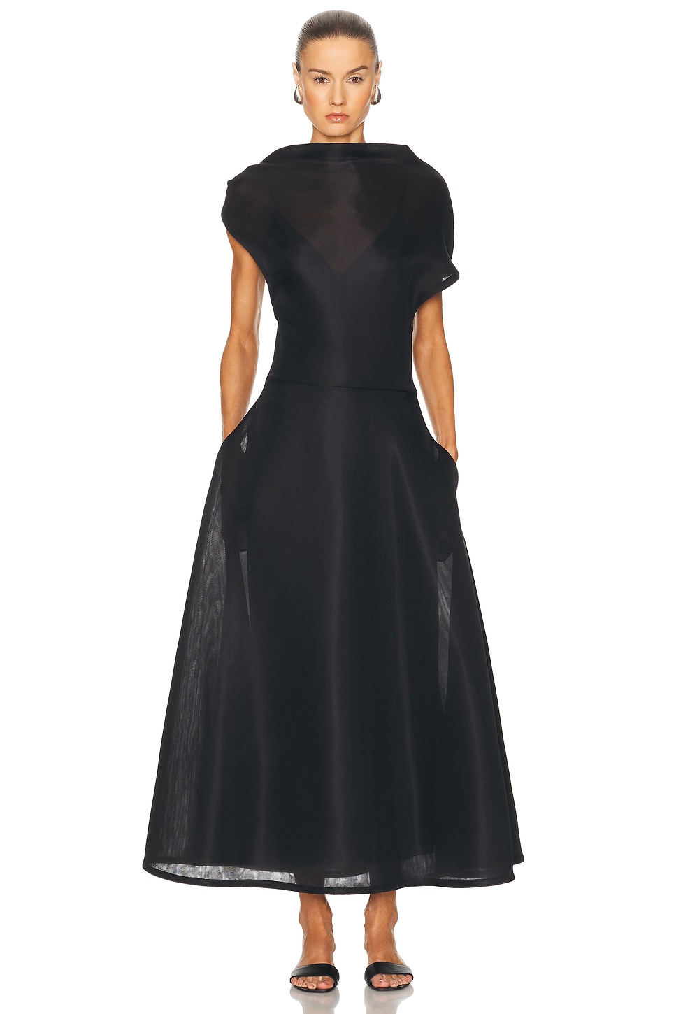cap sleeve floral maxi dress Mimi Lace Floral Maxi Dress