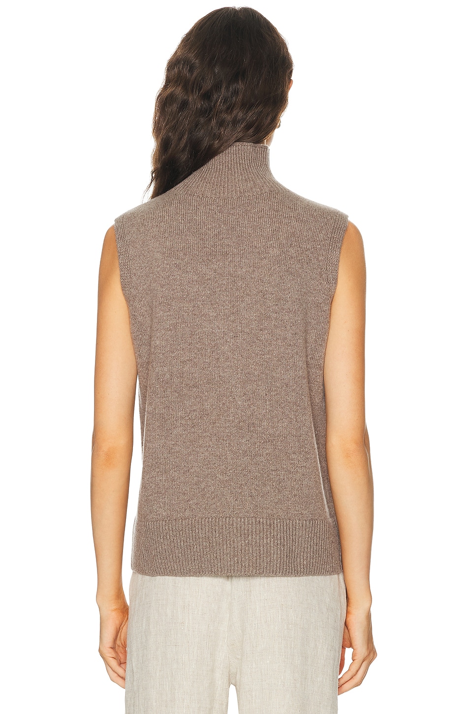 Brandon Maxwell Bruno Sleeveless High Neck Vest | Thumbnail 3