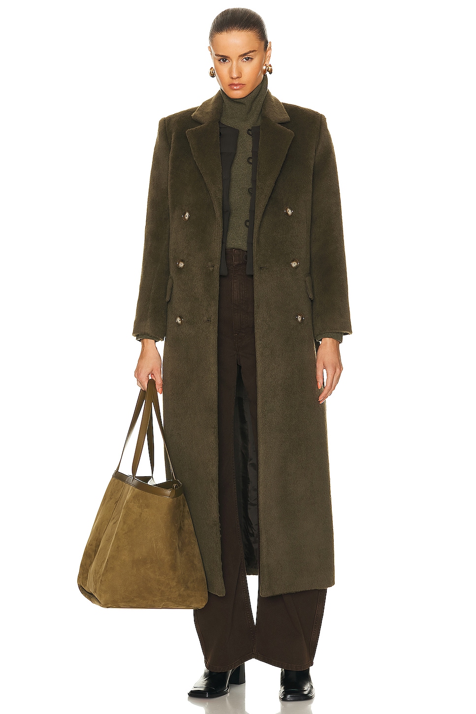 The Arden Coat in Olive