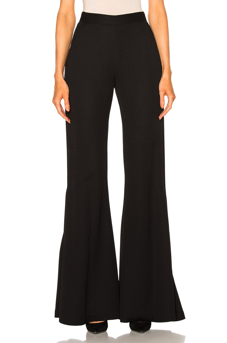 Image 1 of Brandon Maxwell Flare Pant in Black