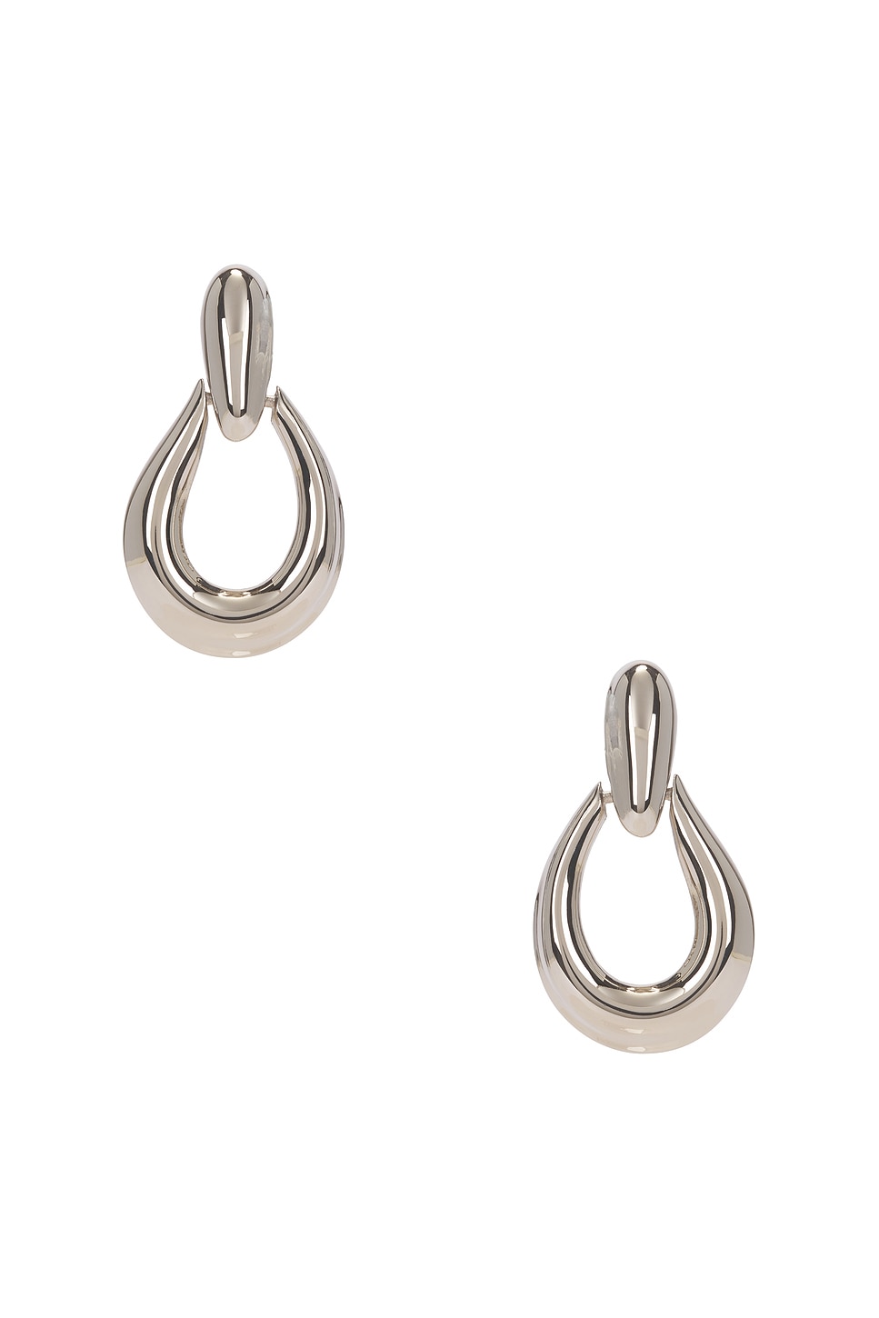 Cynthia Earrings in Metallic Silver