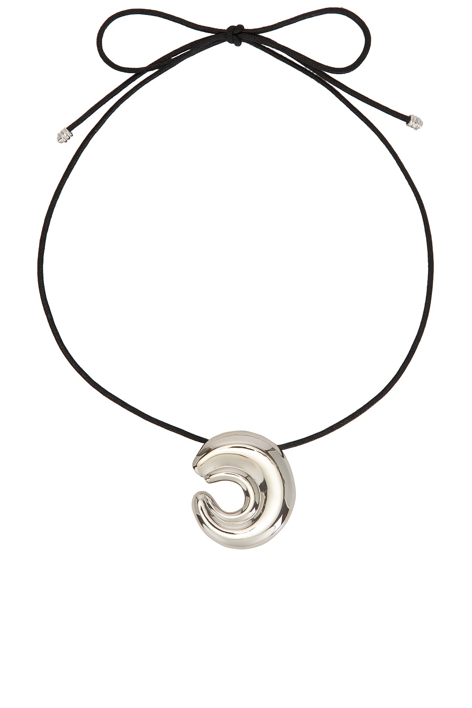 Karina Necklace in Metallic Silver