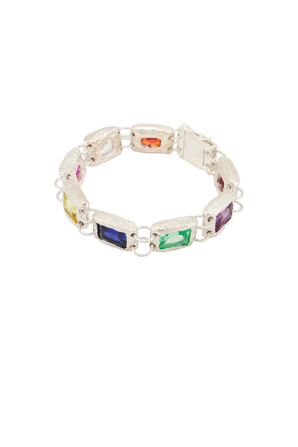 Rose Bracelet in Metallic Silver