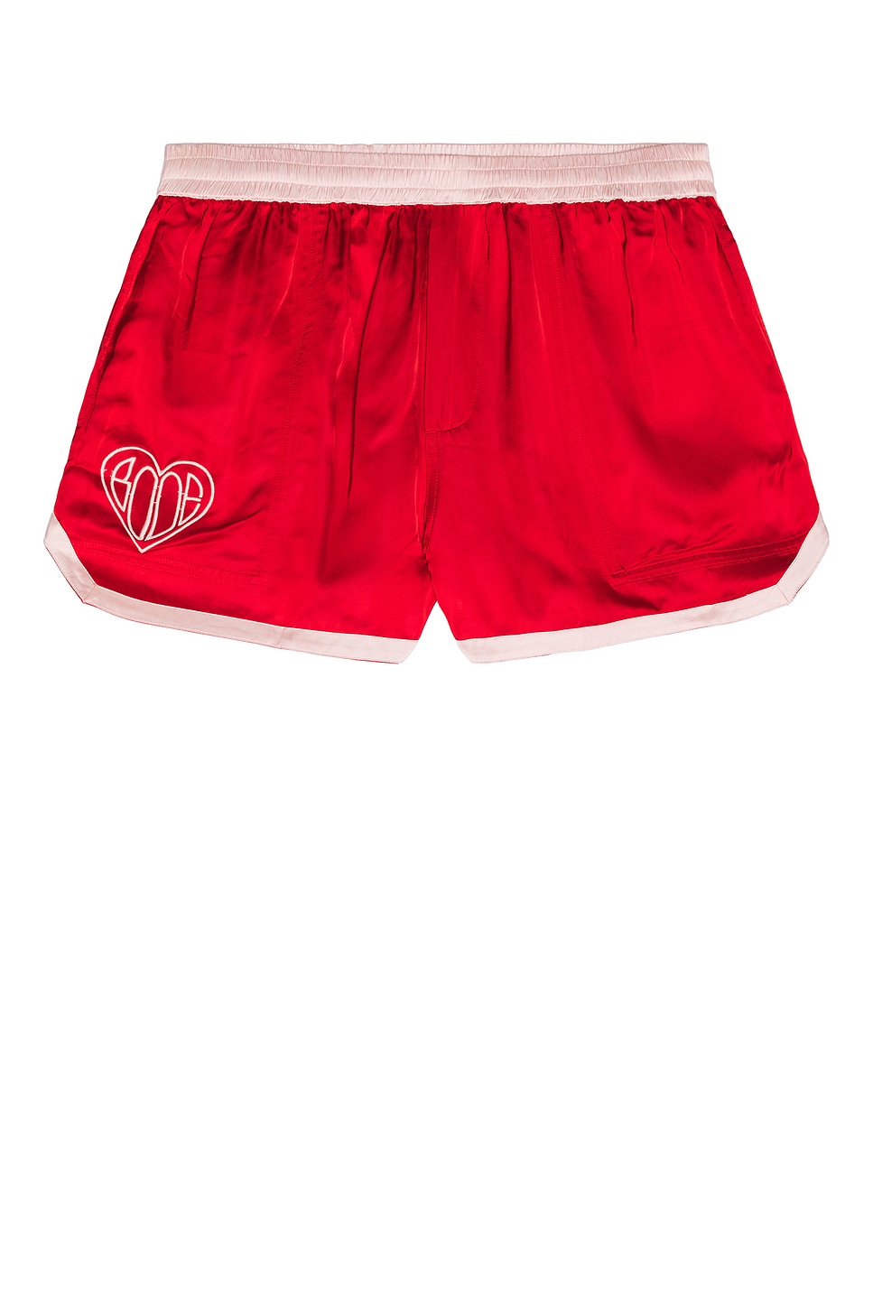 Image 1 of BODE Heart Deco Gym Shorts in Red